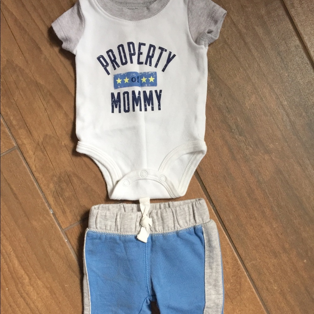 Property of Mommy onesie and pants